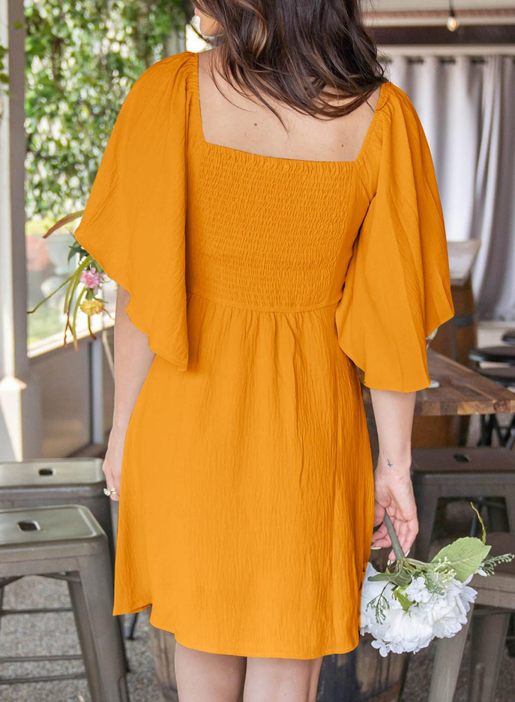 Dokotoo Dresses for Women 2026 Casual Summer Elegant Bow Tie Mini Dress Casual Trendy Outfits for Women