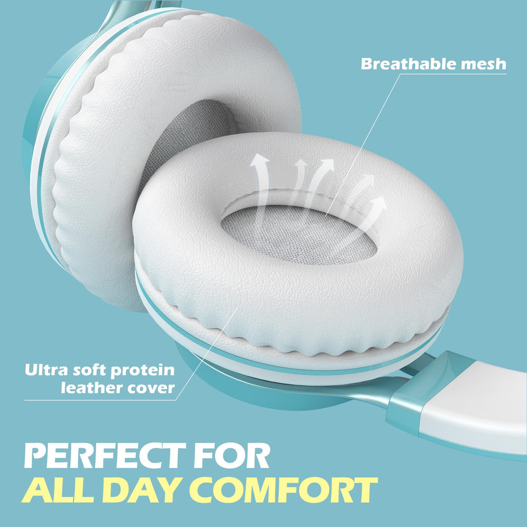 AILIHEN C8 Kids Headphones Wired, On-Ear Headphones with Microphone and Volume Control