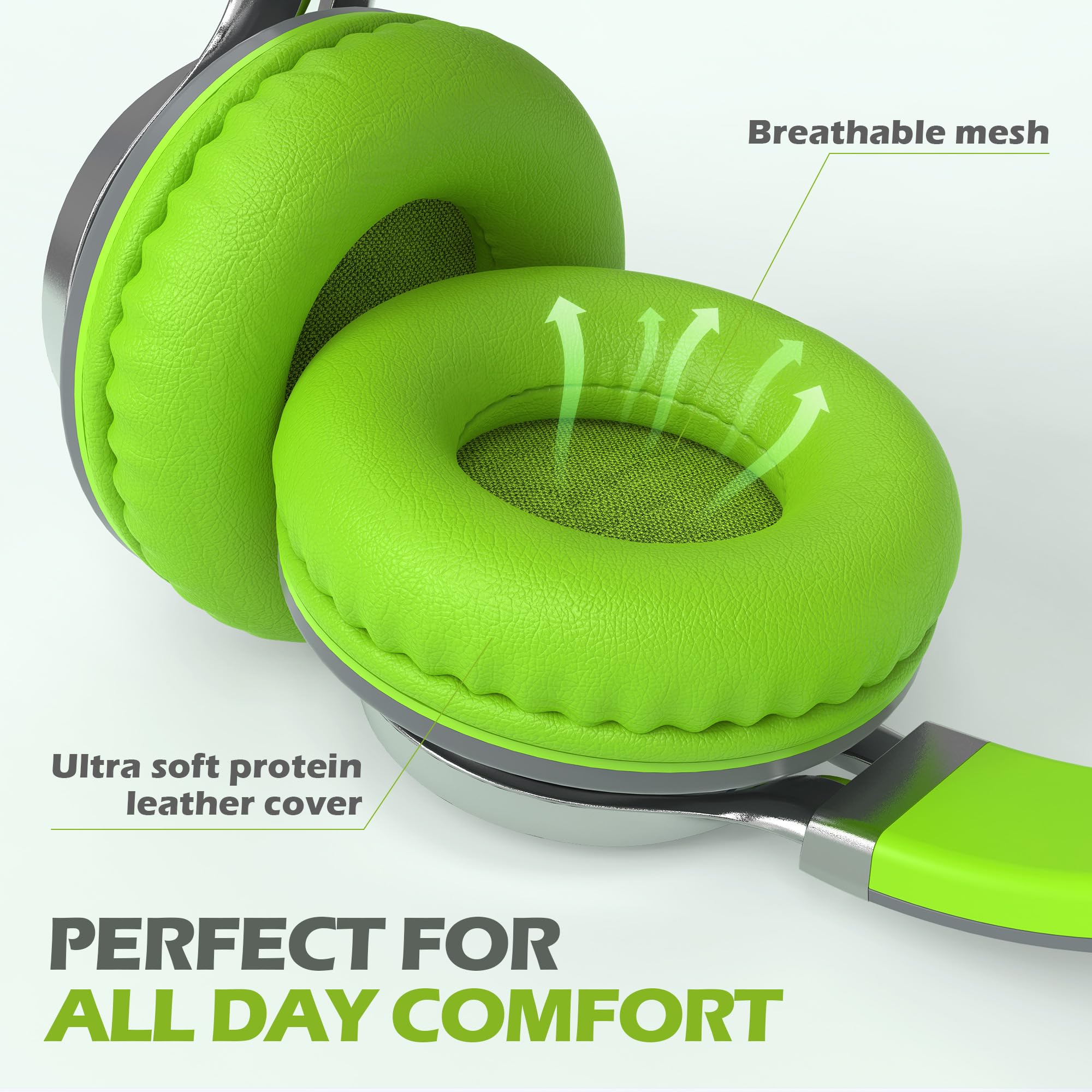 AILIHEN C8 Kids Headphones Wired, On-Ear Headphones with Microphone and Volume Control