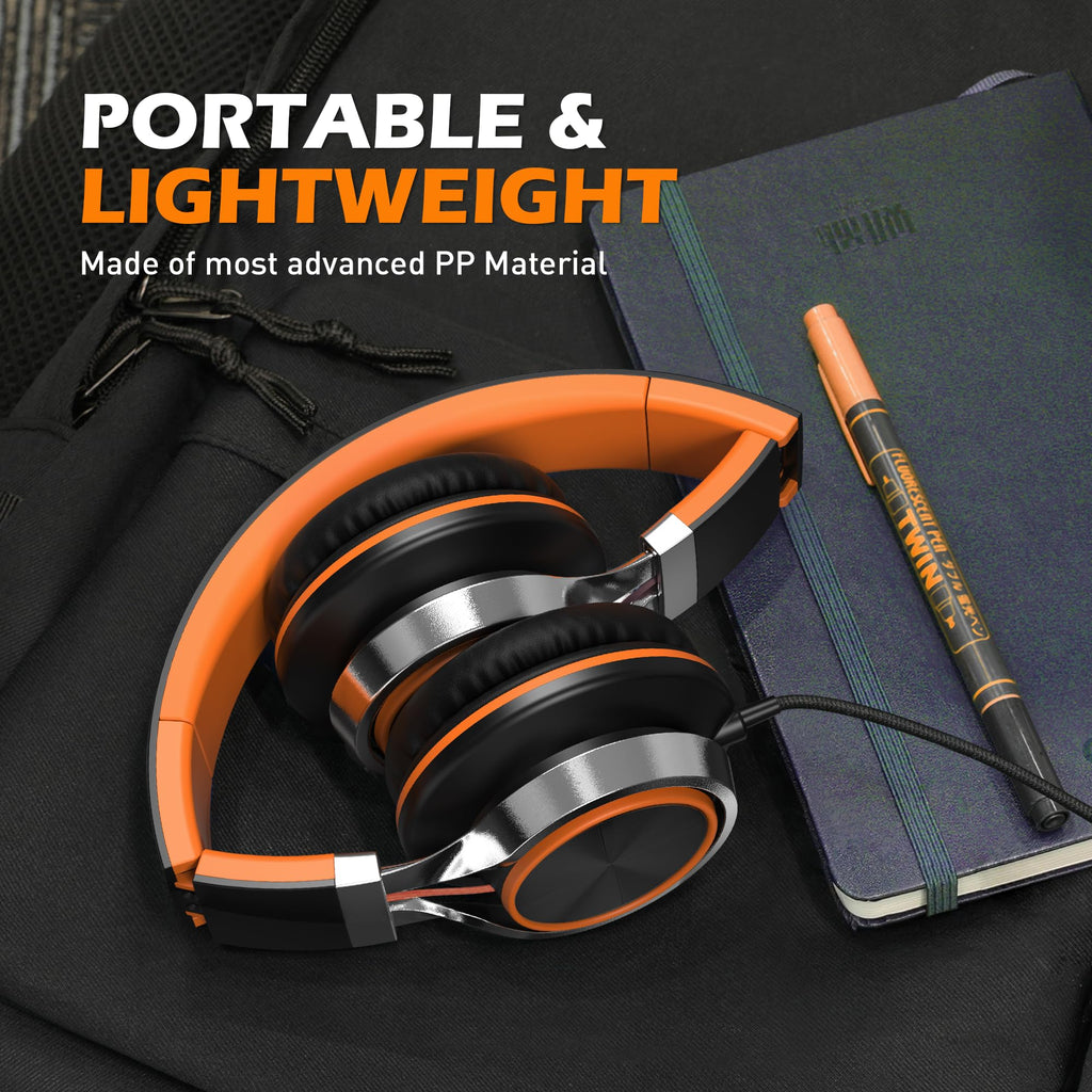 AILIHEN C8 Kids Headphones Wired, On-Ear Headphones with Microphone and Volume Control