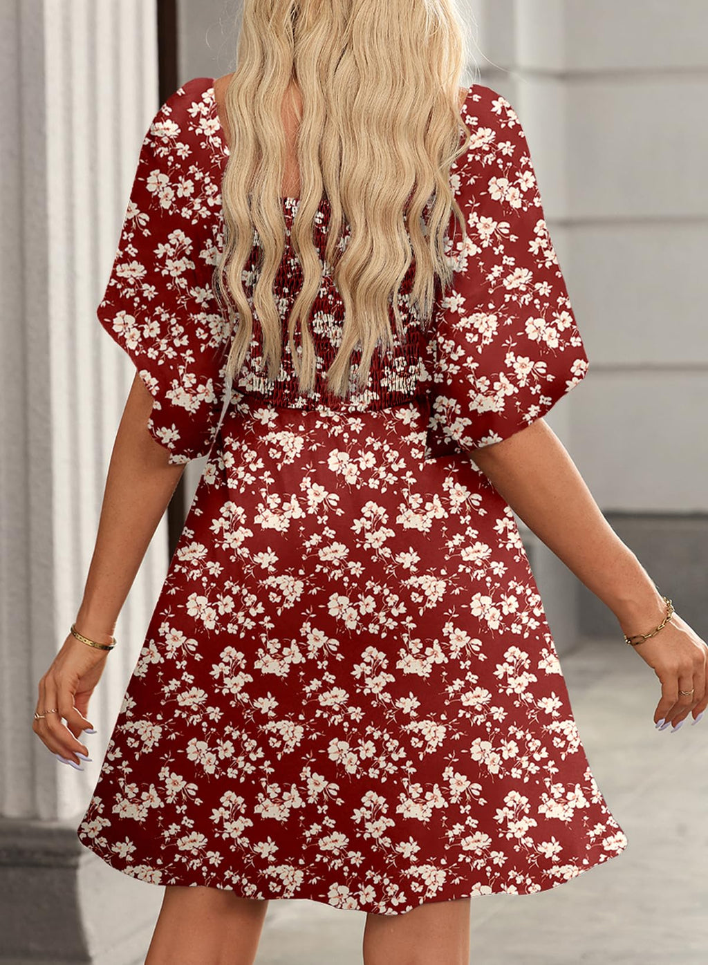 Dokotoo Dresses for Women 2026 Casual Summer Elegant Bow Tie Mini Dress Casual Trendy Outfits for Women