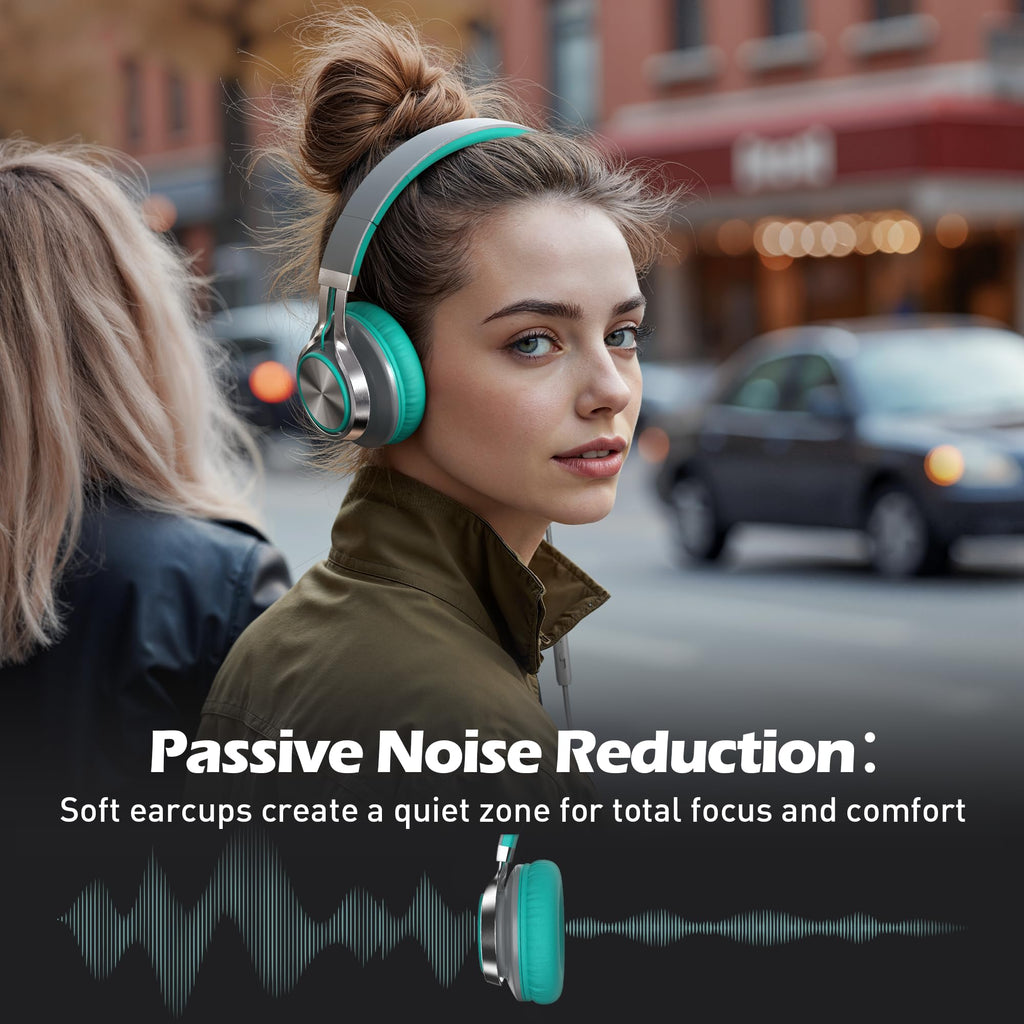 AILIHEN C8 Kids Headphones Wired, On-Ear Headphones with Microphone and Volume Control