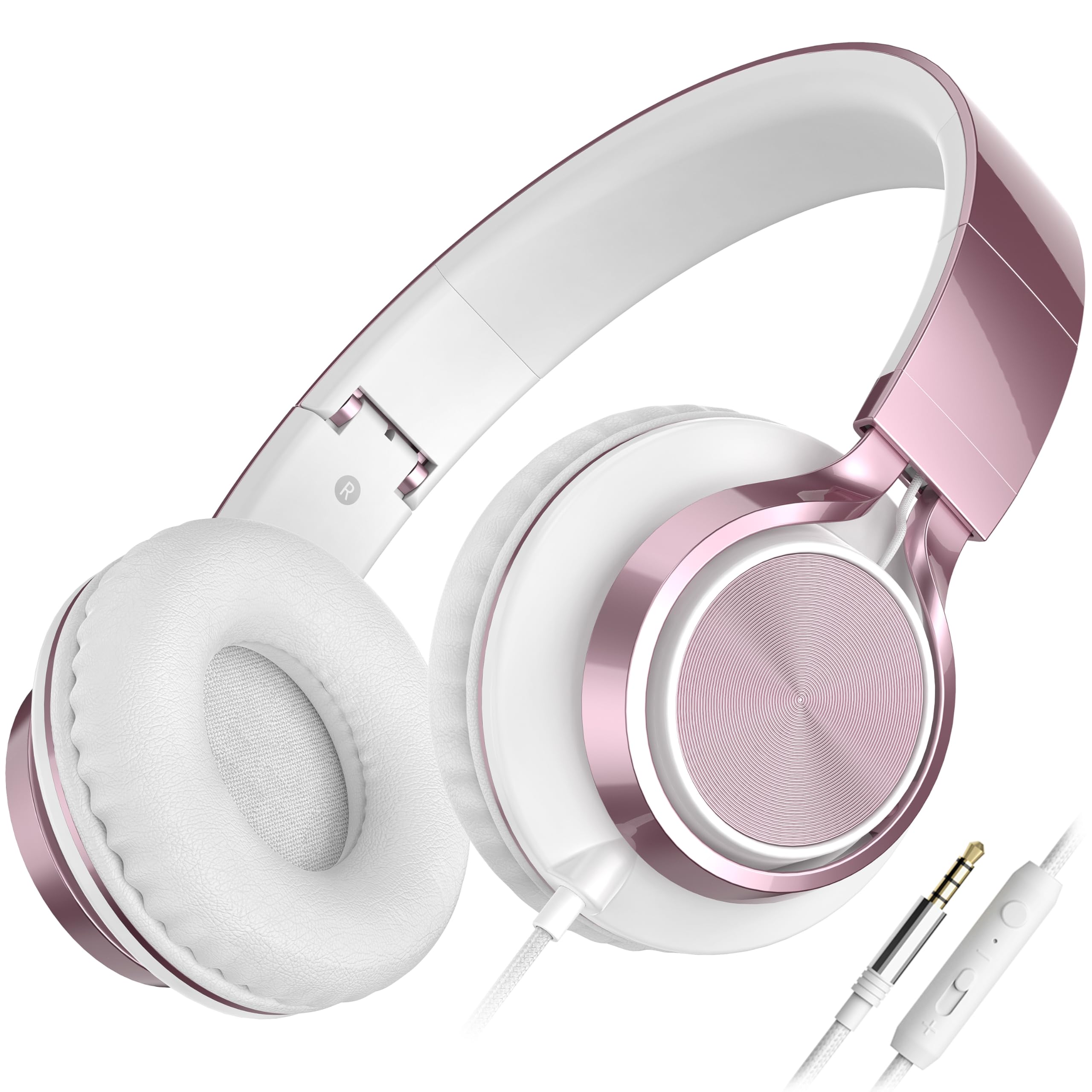 AILIHEN C8 Kids Headphones Wired, On-Ear Headphones with Microphone and Volume Control