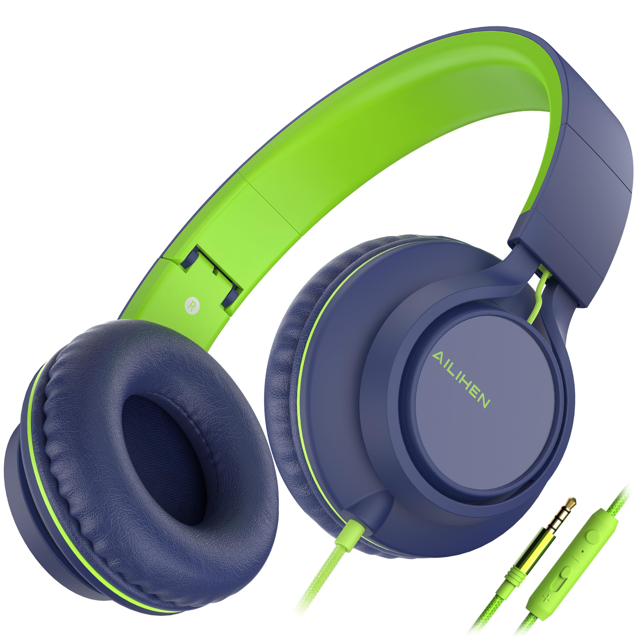 AILIHEN C8 Kids Headphones Wired, On-Ear Headphones with Microphone and Volume Control