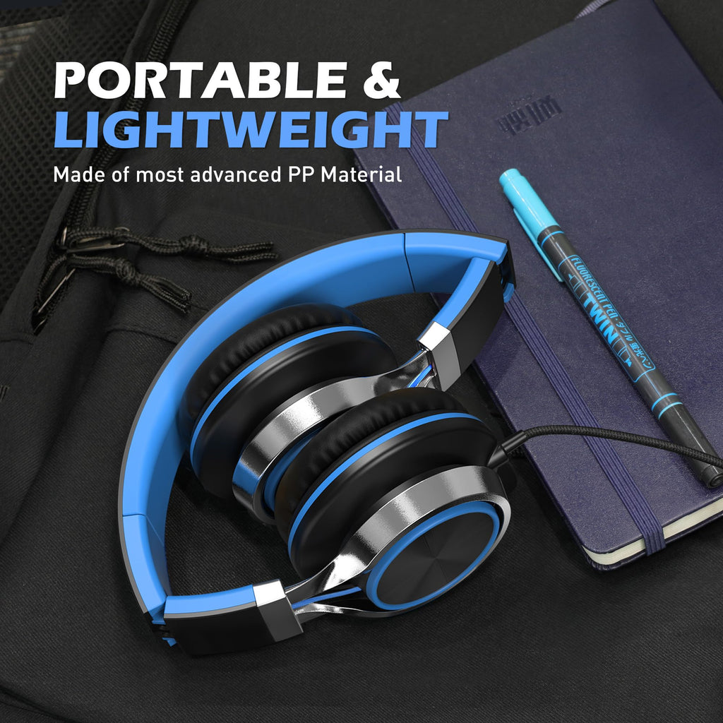 AILIHEN C8 Kids Headphones Wired, On-Ear Headphones with Microphone and Volume Control